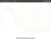 Tablet Screenshot of naturalnaillounge.com